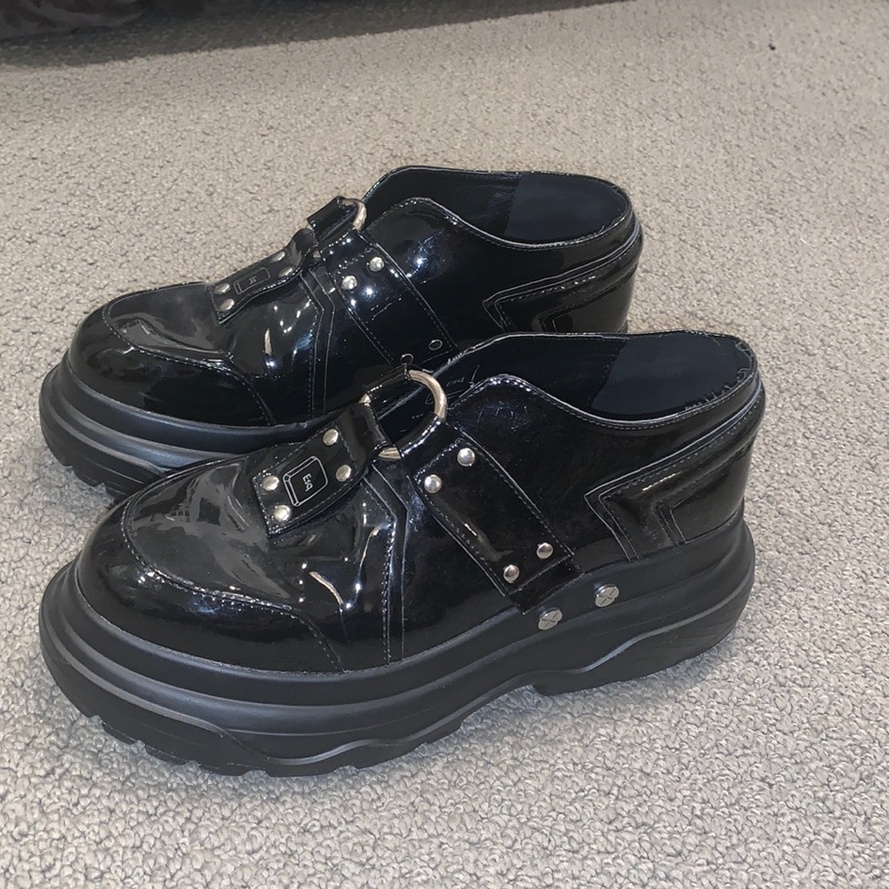 Platform Black Shoes